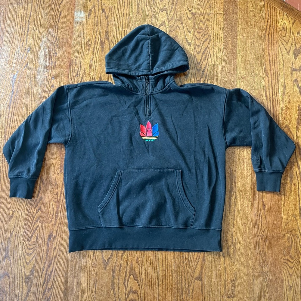 Adidas Black Hoodie with Logo